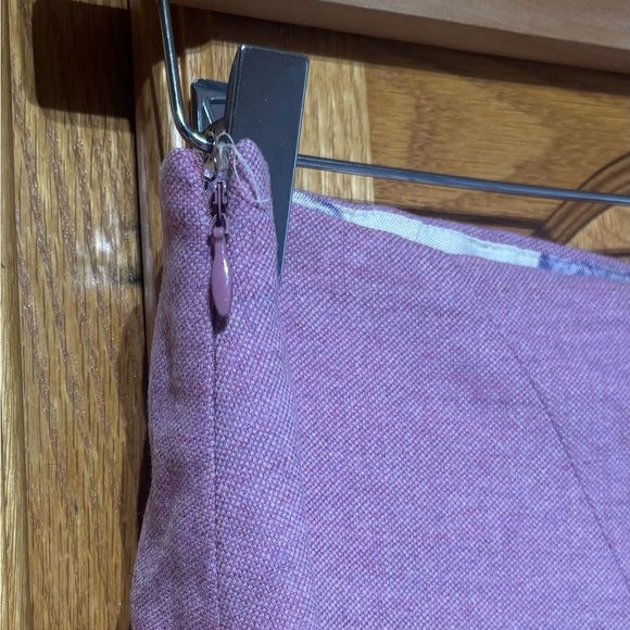 Elevenses by Anthropologie High Low Pink Wool Skirt Size 4 EUC - Picture 5 of 6